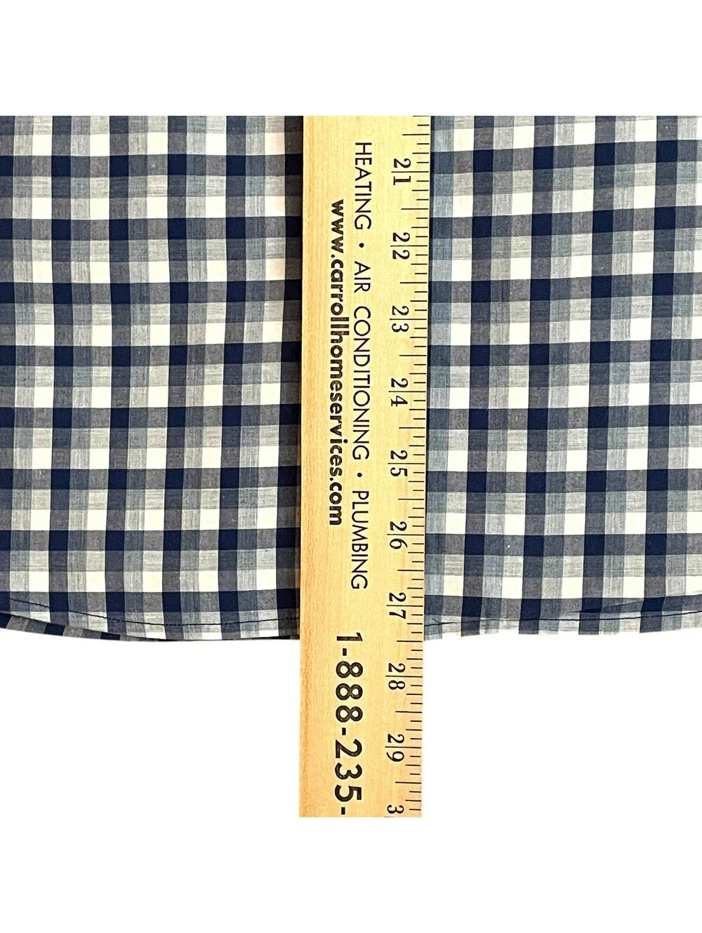 Banana Republic Men's LG Standard Fit L/S Blue & White Check
